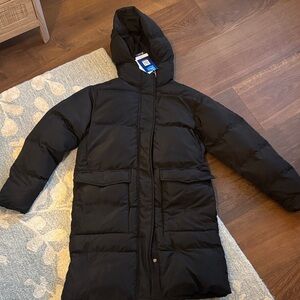 Quince Long Down Black Puffer Jacket